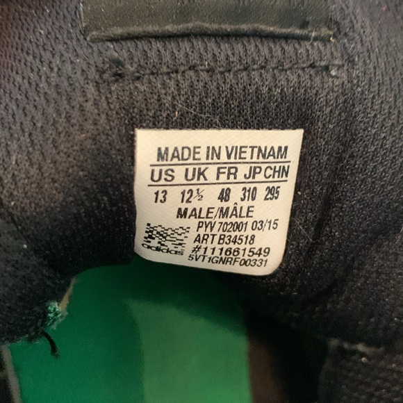 Men’s size 13, Adidas torsion good condition black orange - Picture 6 of 7